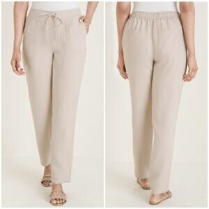 Chico's Women's Pull On Ankle Pants Light Tan Size 10